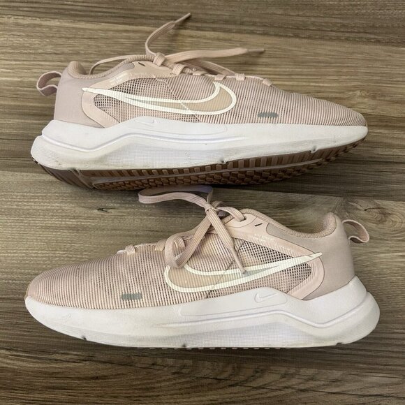 Nike Women's Downshifter 12 Sneakers Size 6.5 Barely Rose White Running Shoe GUC - Picture 3 of 12